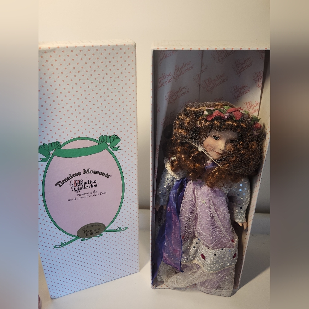 Paradise Galleries "Angel of Patience" Porcelain Doll - Pre-Owned